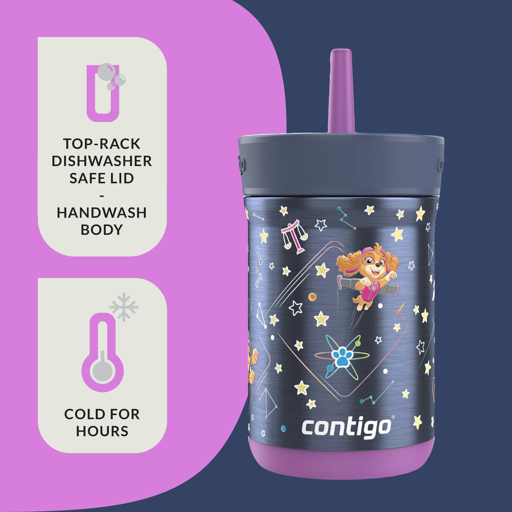 Kids Leighton Spill-Proof Stainless Steel Tumbler with Straw, 12oz