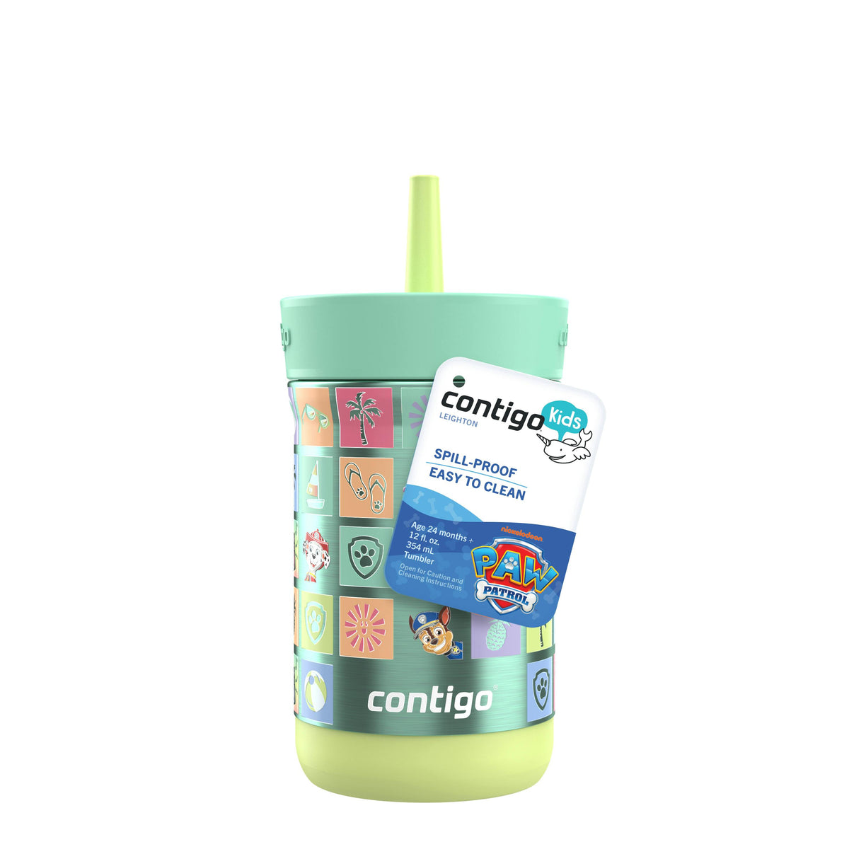 Kids Leighton Spill-Proof Stainless Steel Tumbler with Straw, 12oz