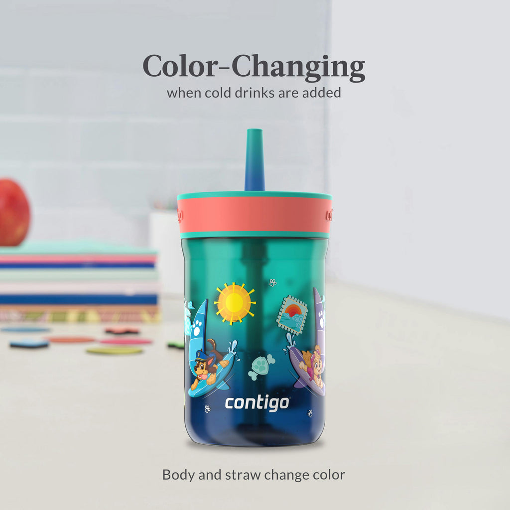 Kids’ Leighton Straw Tumbler with Spill-Proof Leak-Proof Lid, 14oz